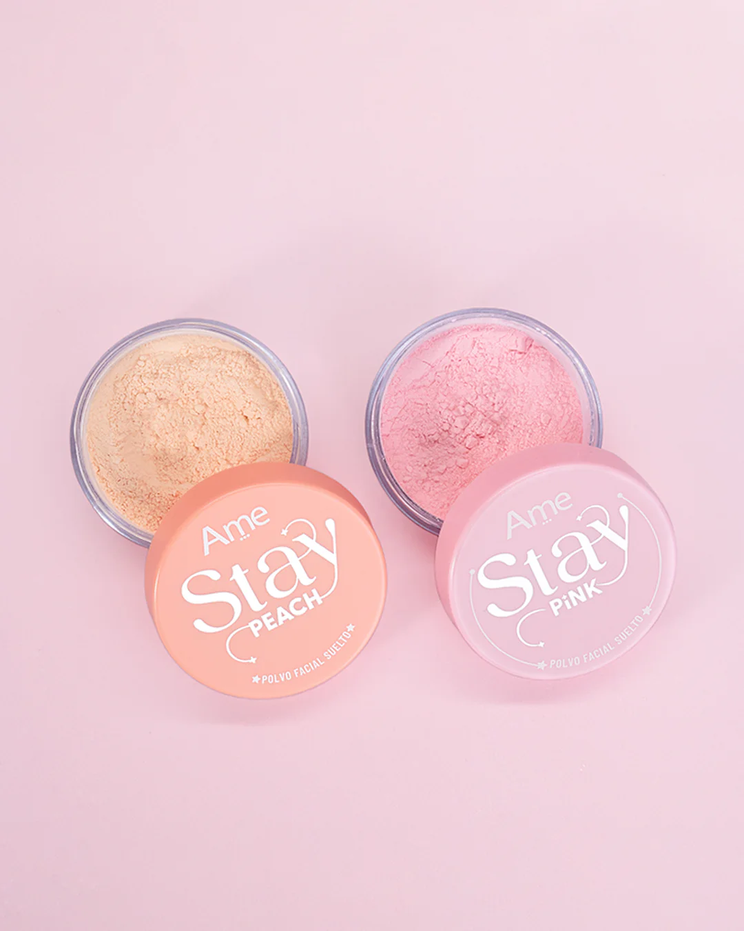Combo Corrector Neutralizador + Polvo Suelto Stay Pink o Peach - Image 5